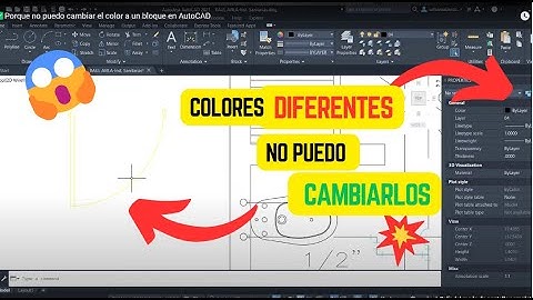 ✅Porque no puedo cambiar el color a un bloque en AutoCAD