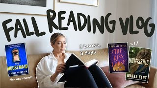 i read 3 books in 3 days 📚 fall reading vlog! *no spoilers*