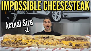 INSANE 48-INCH CHEESESTEAK CHALLENGE (4 FEET LONG) | Giant Philly Cheesesteak | American Food