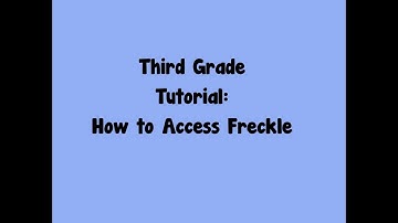 Tutorial on How to Access Freckle