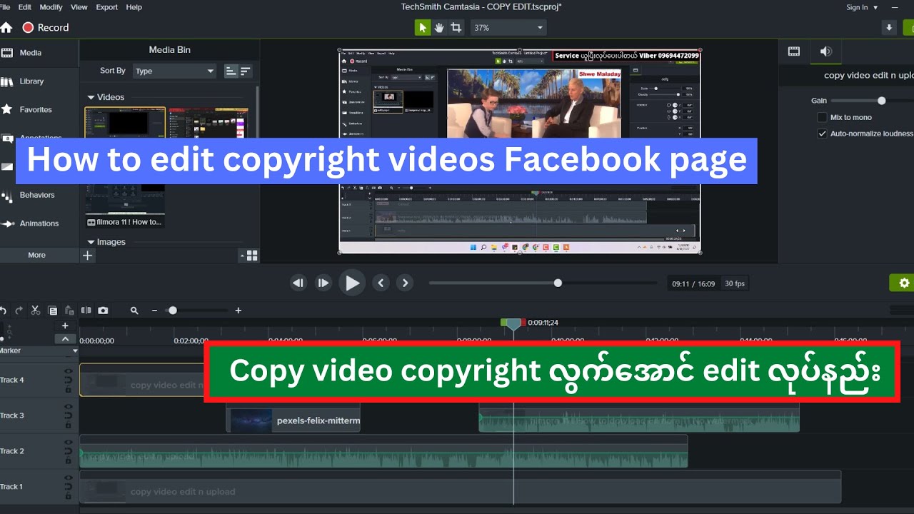 How to edit copyright videos Facebook page YouTube