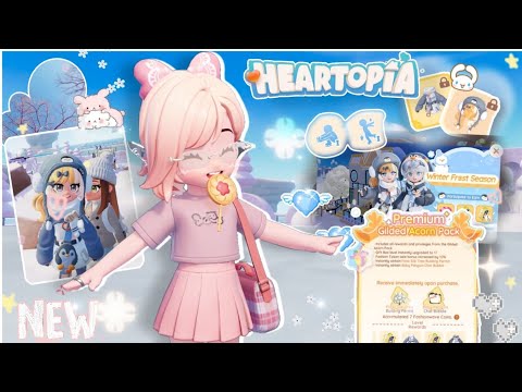 جميع تفاصيل التحديث الجديد في لعبة Heartopia 💓~❄️☁️ إضافة ميزة التزلج مجانا لأول مره!