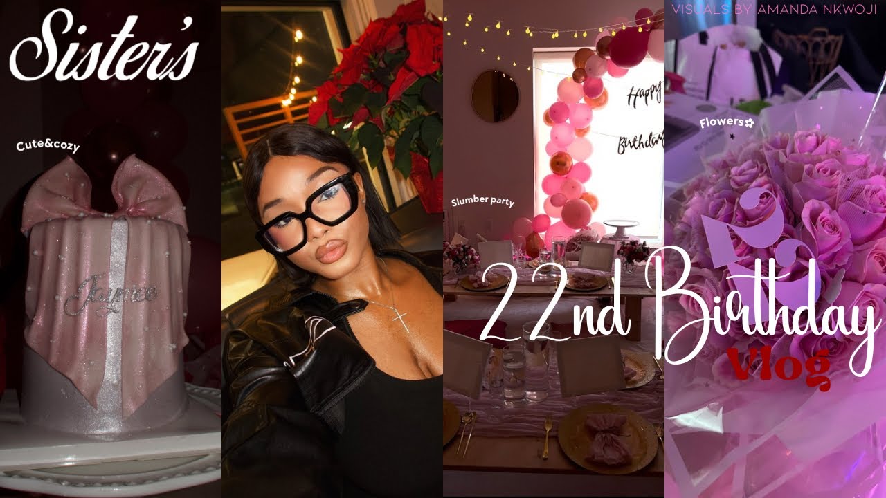 VLOG: *УЮТНЫЙ* ужин + домашняя вечеринка PINK PICINC | выпуск ко ДНЮ РОЖДЕНИЯ сестры