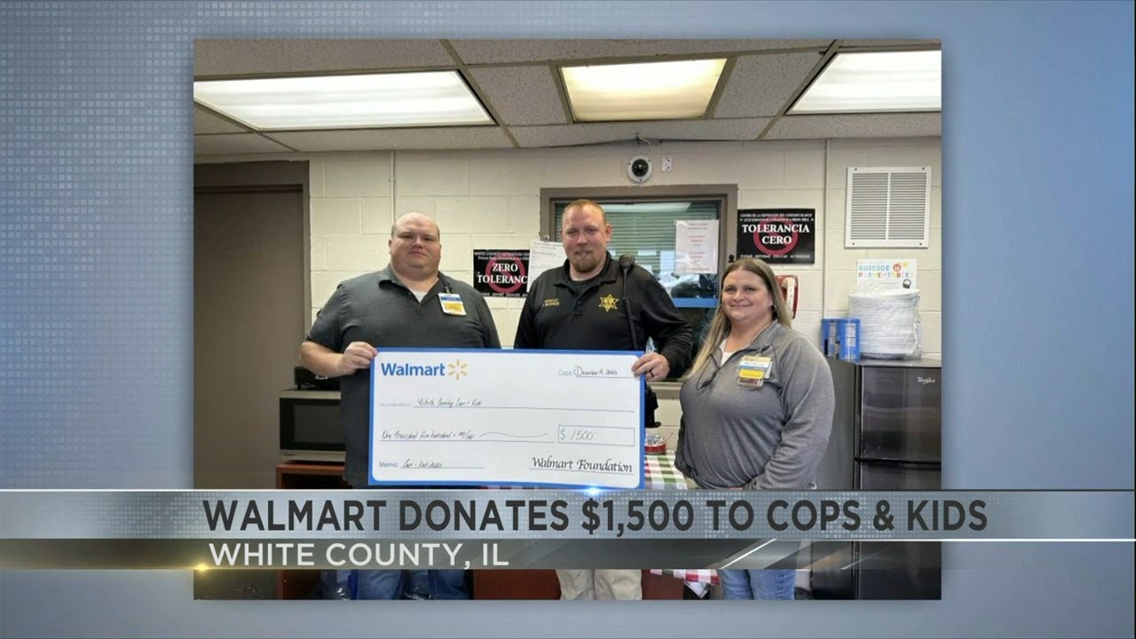 Walmart donates to cops and kids program in white county illinois