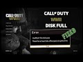 Call of duty WWII disk full issue solved 100%