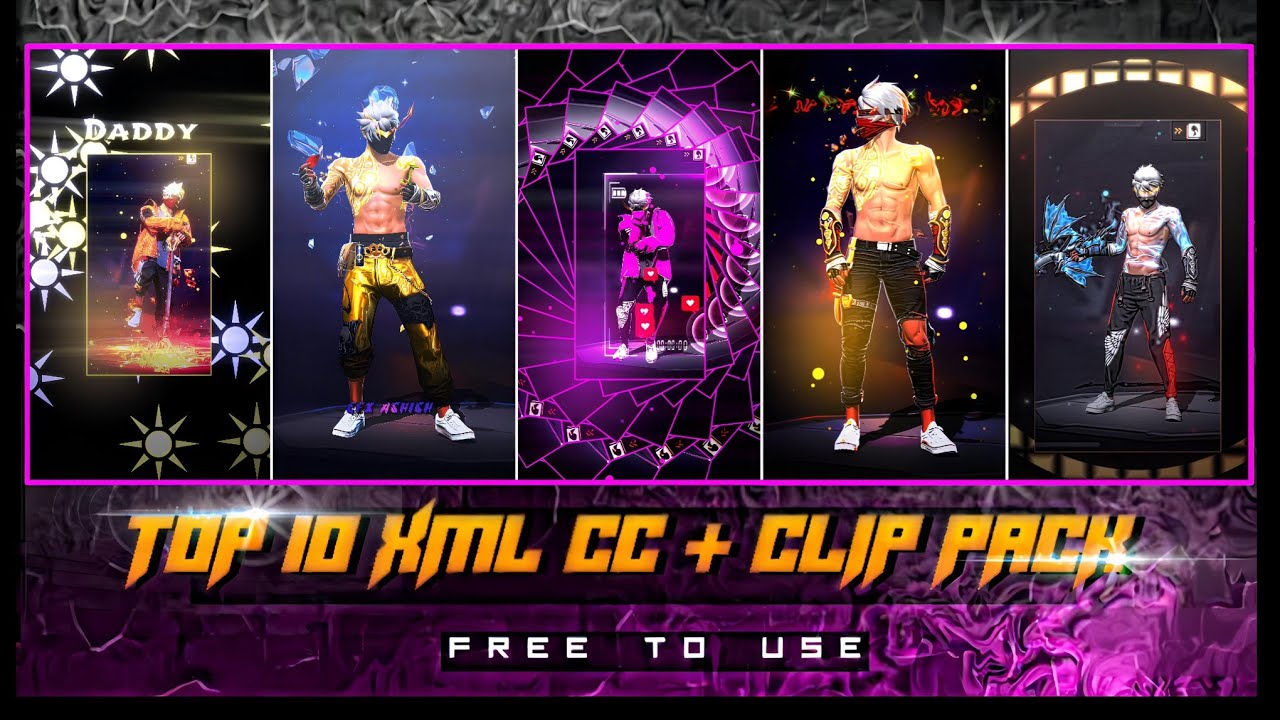 🔺Free Fire Top 10 Clips Pack 🔸 ff Clips For TikTok🔸ff New clip 🔸ff lobby Clip 🔻