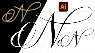 How to Draw and Design Calligraphy Vector Letters with the Widht Tool in Adobe Illustrator