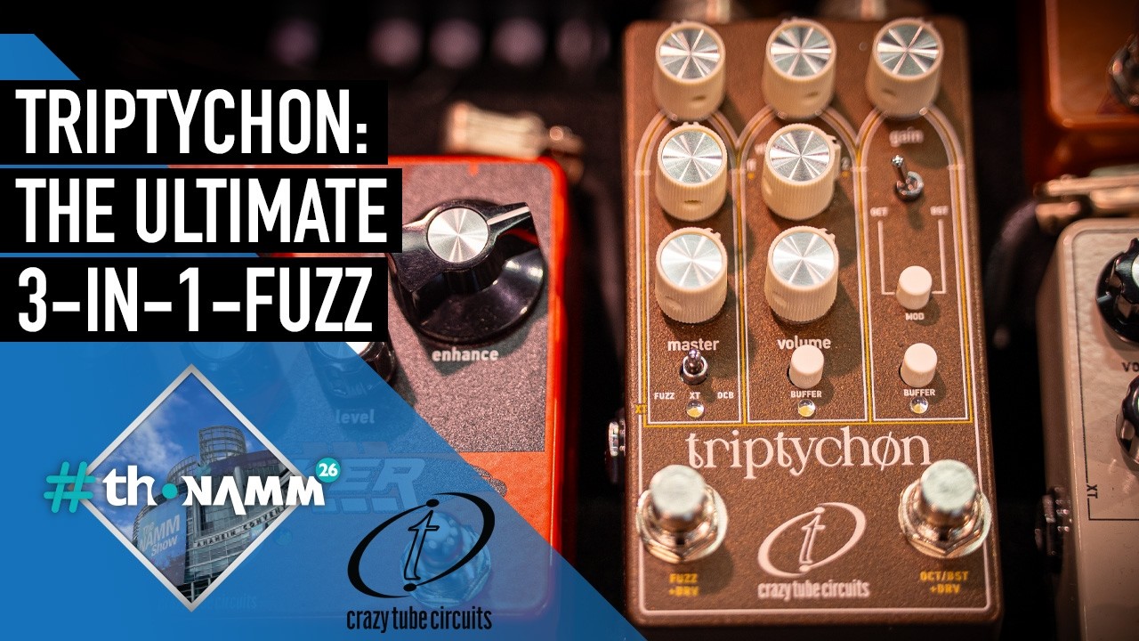 Crazy Tube Circuits Triptychon Octafuzz | #thoNAMM26 - YouTube