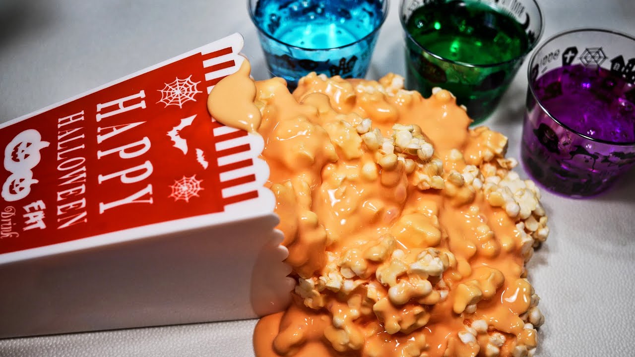 🎃Halloween POPCORN SLIME 👻【ASMR】【No Talking】｜SORA MINI ＆ ASMR