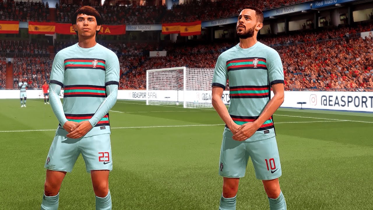 FIFA 21 Next Gen | Spain vs. Portugal - Estadio Santiago Bernabéu (1440p 60fps)