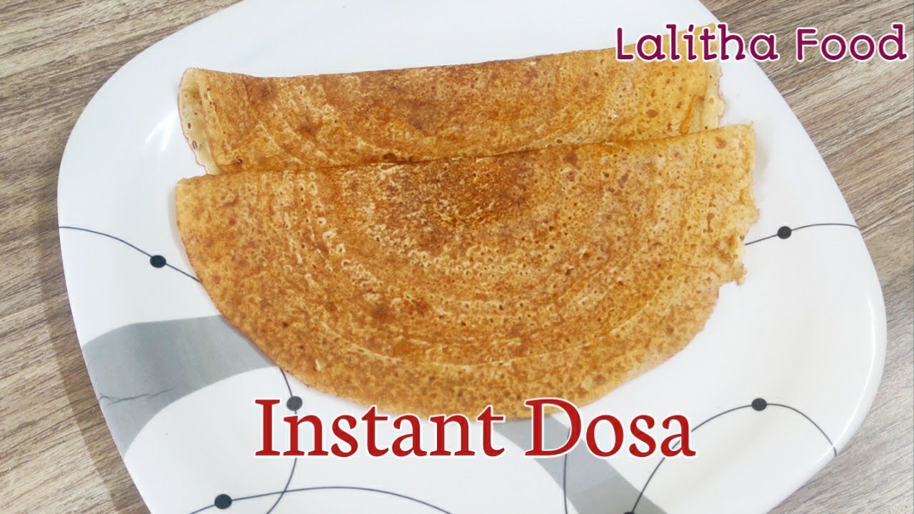 Instant Dosa in 2 minutes Without Grinding & without Soaking