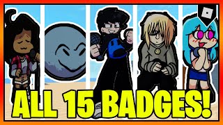 How to get ALL 15 BADGES + SKINS/MORPHS in FRIDAY NIGHT FUNKYN' RP || Roblox