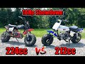 18 hp 212cc vs 18 hp 224cc mini bike showdown  the road to horsepower