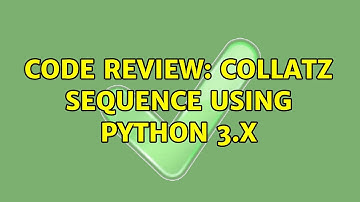 Code Review: Collatz sequence using Python 3.x