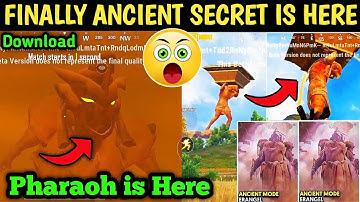 FINALLY 🔥 BGMI 2.1 BIGGEST UPDATE | bgmi Ancient secret Mode is Here | Bgmi Pharaoh And Ancient Mode