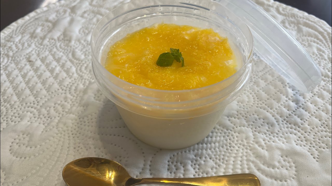 Make Panna Cotta Directly in a Tupperware / Easy Microwave Recipe