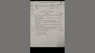 PAST PAPER 8610 HUMAN DEVELOPMENT AND LEARNING AUTUMN 2022 #viral #aiou #aiou_updates #pastpaper