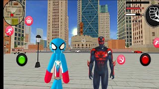 Spider Capitaine american Stickman Rope Hero - Android Gameplay screenshot 3