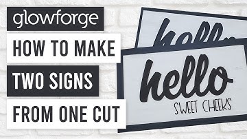 ✨ Glowforge One Cut Two Projects Positive vs Negative Cuts