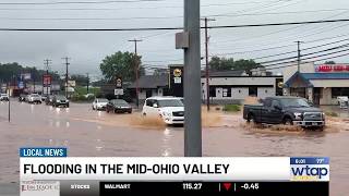 Heavy rain causes flooded roadways across Mid-Ohio Valley Friday
