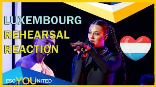 LUXEMBOURG REACTION: First Rehearsal - TALI "Fighter" - Eurovision 2024