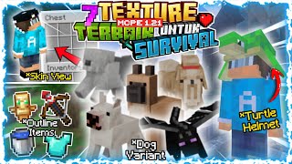 BEST‼️ 7 TEXTURE PACK KEREN & RINGAN YANG COCOK UNTUK SURVIVAL! (BEDROCK / MCPE) Support 1.21+