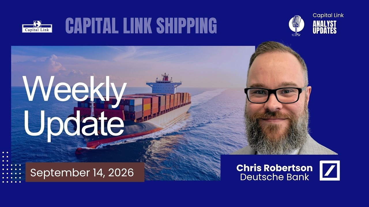 Weekly Shipping Update with Deutsche Bank - September 14, 2026