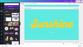 Sticker text effect in Canva screenshot 3