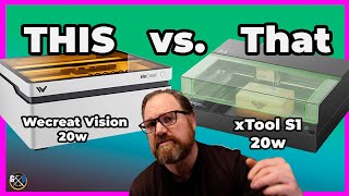 Battle of the Class 1 Lasers  WeCreat Vision vs. xTool S1