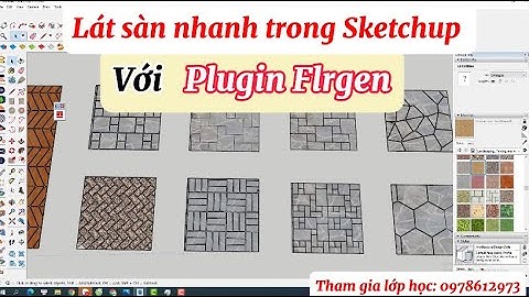 LÁT SÀN NHANH trong Sketchup với plugin FLRGEN (floor  generator )