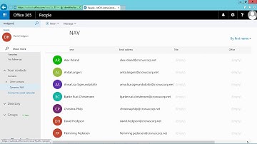 How Do I Synchronize my Microsoft Dynamics NAV contacts with Office 365