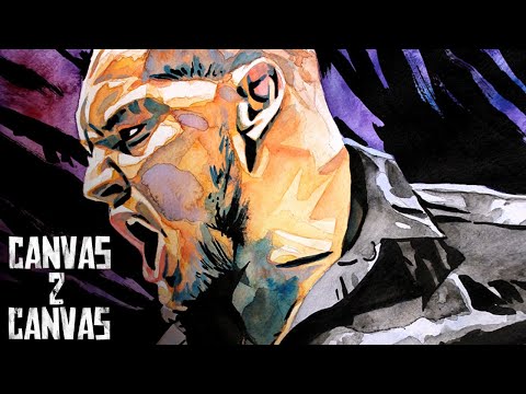 Baron Corbin sees a bold portrait of his favorite WWE Superstar - WWE Canvas 2 Canvas