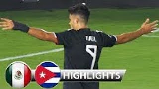 Mexico vs Cuba 7-0 Extended Highlights \& All Goals - CONCACAF Gold Cup 2019