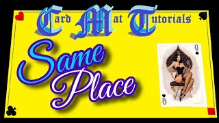 Same Place. Card Mat Tutorials.