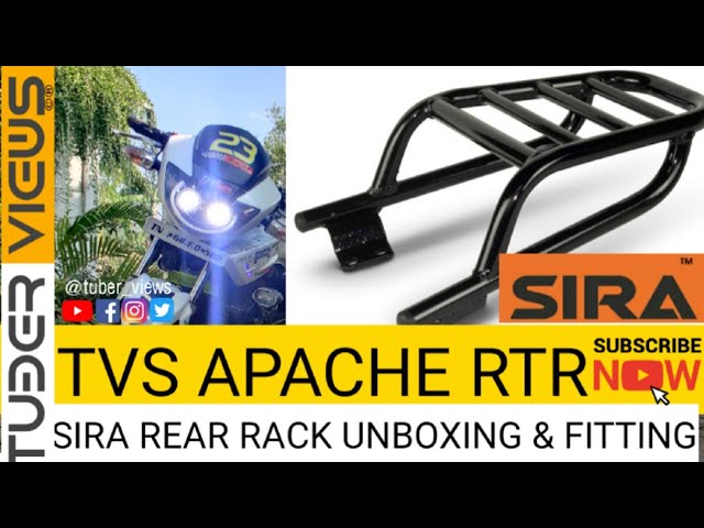AUTO MT TVS Apache Back Rack Metal Seat Extender Trail Expedition Carrier  for TVS RTR Apache 160 180 : Amazon.in: Car & Motorbike