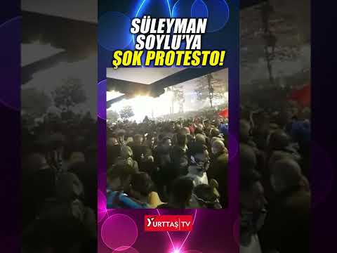 Trabzon’da Süleyman Soylu’ya şok protesto !