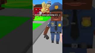 Minecraft wala police mere pichhe pada h #gangwar #gaming #shorts