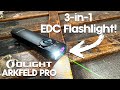 Because 3 lights are BETTER than 1! NEW Olight Arkfeld PRO Review & Beam Test!