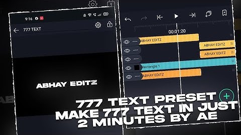 Make Text Like 777 In Alight Motion || Make Text Like 777 In Just 2 Min || 777 Text Presets Link ||