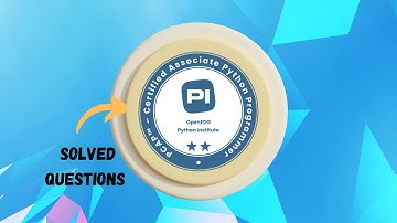 PCAP-31-03: Certified Associate in Python Programming | Solved Questions