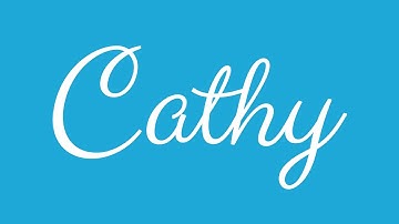Learn how to Sign the Name Cathy Stylishly in Cursive Writing