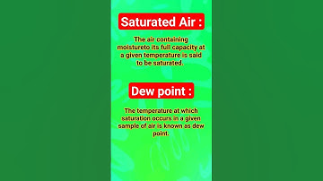 Saturated air and Dew point . #geography #gk #saturatedair #dewpoint #ncert