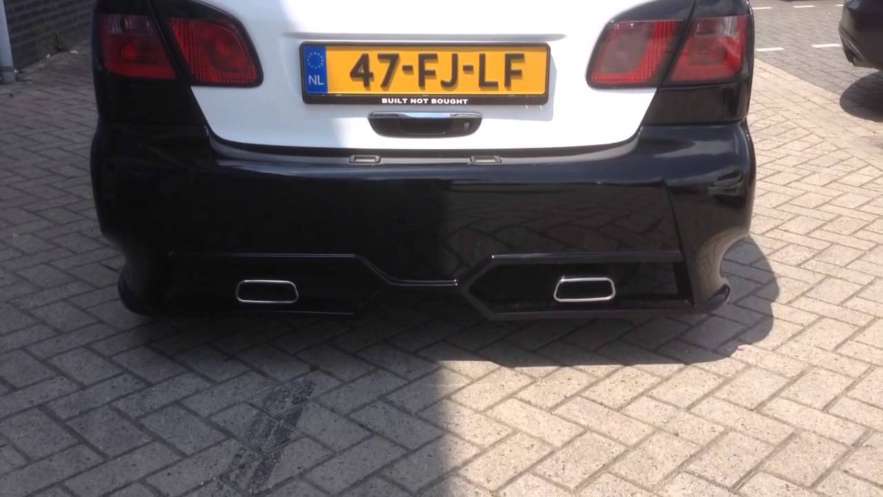 RVS uitlaat Nissan duplex crooketuning