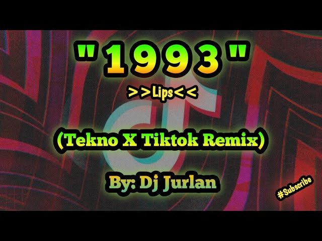 1993 (Tekno Remix) | DjJurlan Remix | Tiktok Remix | New Tiktok Trend | Disco Remix | 90s Disco class=