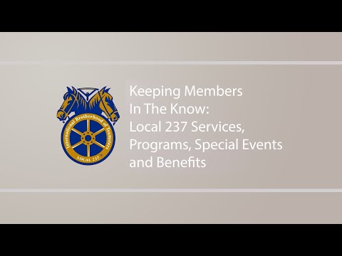 In the Know: Local 237 Benefits