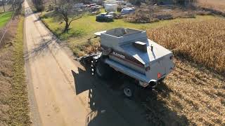 High Speed Road Harvest Chasing - Gleaner R65 - Start of Corn Field #harvestchaser