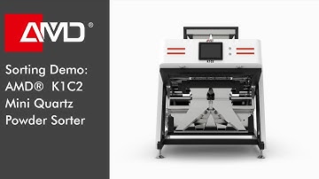 SORTING DEMO: AMD® K1C2 MINI ORE POWDER SORTING MACHINE