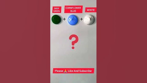 Color Mixing Deep Green vs Cornflower Blue vs White 🥱 #shorts #youtubeshorts #colormixing