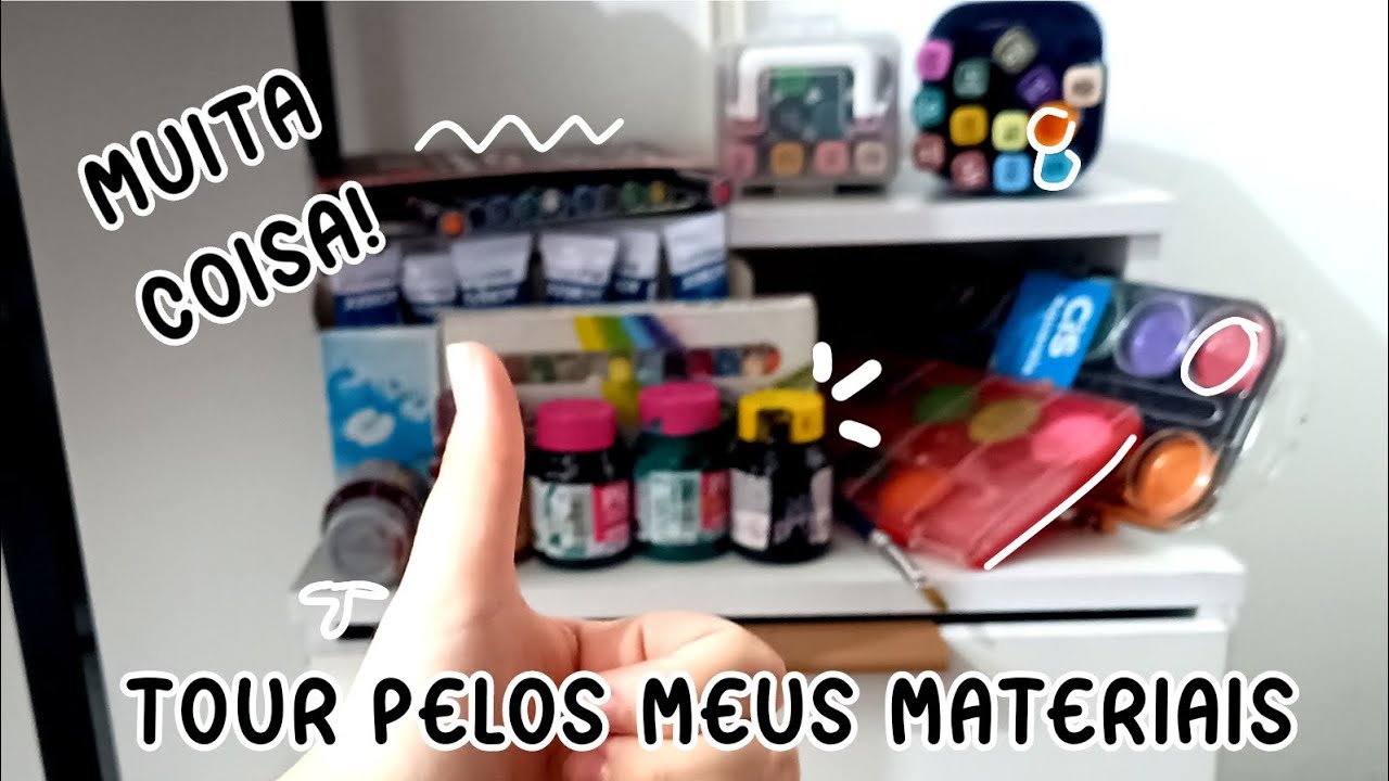 TOUR PELOS MEUS MATERIAIS DE DESENHO!!! (REALZÃO) 