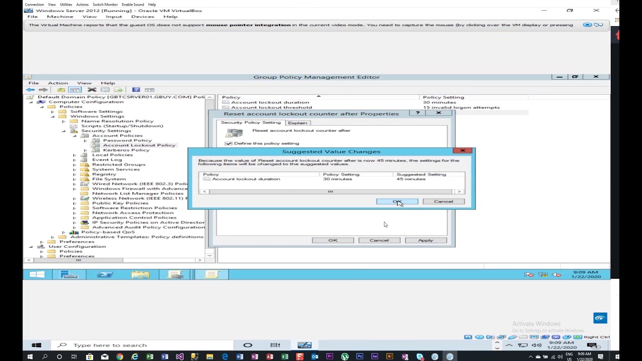 Account Lockout Policies With GP YouTube